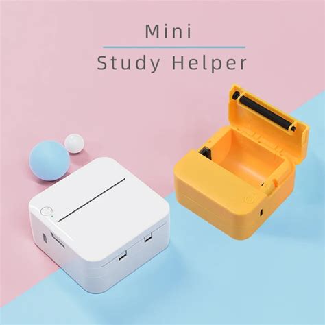 Mini Pocket Thermal Printer Multifunction Portable Sticker Maker 203DPI Instant Photo Printing ...