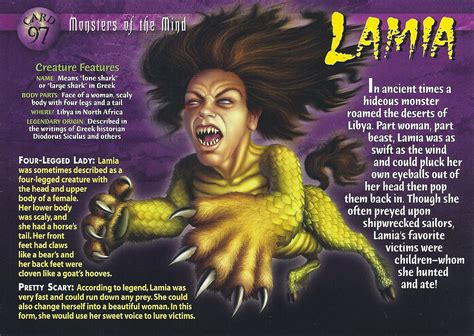 Lamia | Mythical monsters, Mythological creatures, Lamia