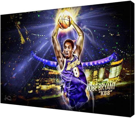 Amazon.com: Basketball star kobe bryant los angeles lakers memorial graffiti art wallpaper ...