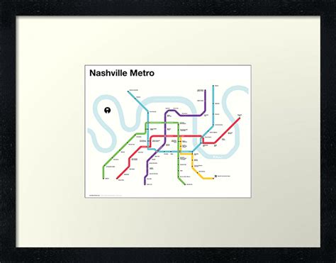 Nashville Metro Map • Metro Posters