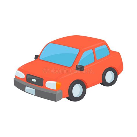 Red Car Sign Emoji Icon Illustration. Transport Vector Symbol Emoticon Design Clip Art Sign ...