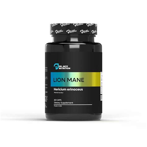 LION MANE - VITAMINS AND MINERALS | Dr Jack Nutrition