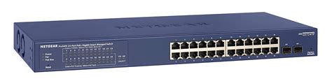 Netgear 24-Port PoE Managed Gigabit Ethernet Switch - Blue