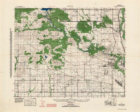 Terrain Map - Oklahoma Comanche County, Fort Sill Military Reservation, Sheet 1 of 2 - Art ...