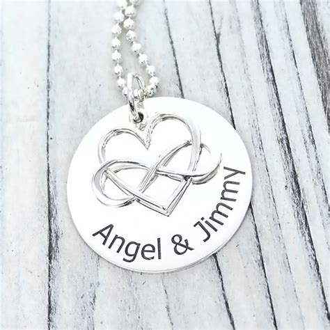 Engraved Infinity Heart Necklace | GiftsForYouNow