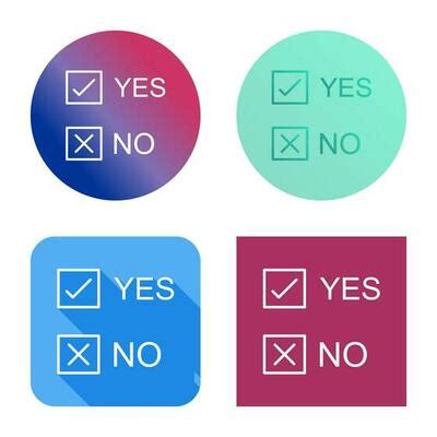 Yes No Icon Vector Art, Icons, and Graphics for Free Download