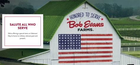 Bob Evans Veterans Day FREE Meal - Veterans Day 2024 ⋆ Veteran Owned ...