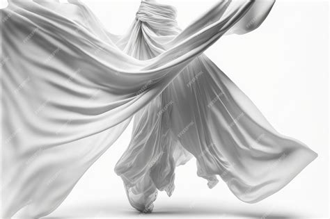 Premium AI Image | white silk fabric