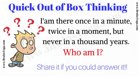 Easy Out of Box thinking Brain Teaser with Answer