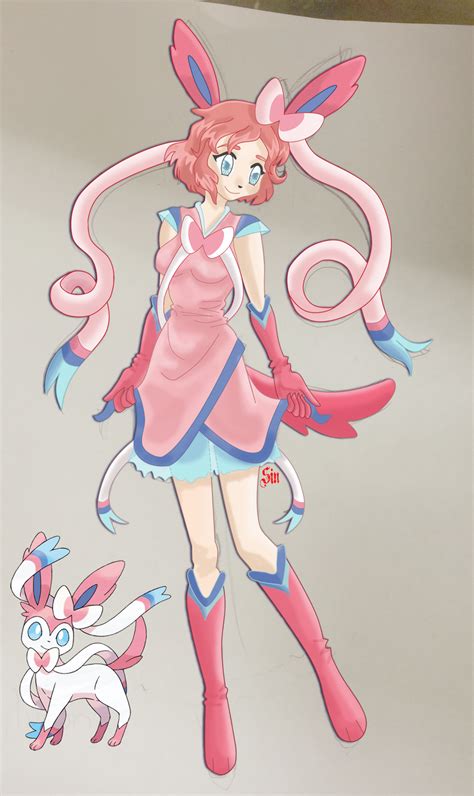 Eevolution Gijinka--- Sylveon by BathedInSin on DeviantArt