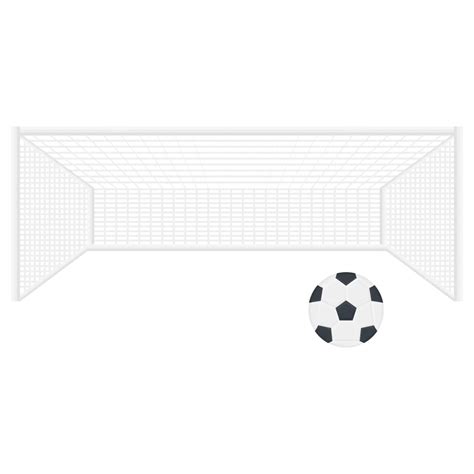 Football With Goal Net Vector Illustration, Football, Goal Net, Vector PNG and Vector with ...