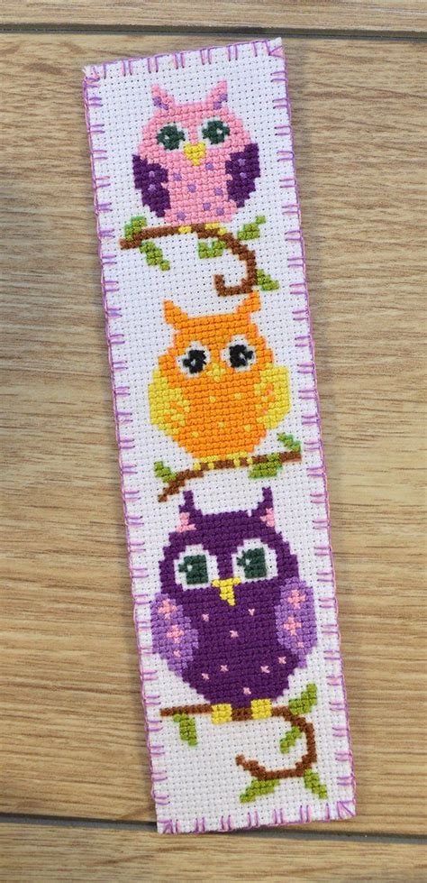 Cute owls cross stitch bookmark pattern Birds embroidery | Etsy | Cross stitch owl, Owl cross ...