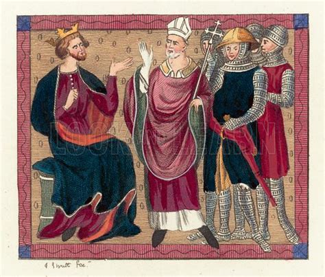 King Henry II and Thomas Becket stock image | Look and Learn