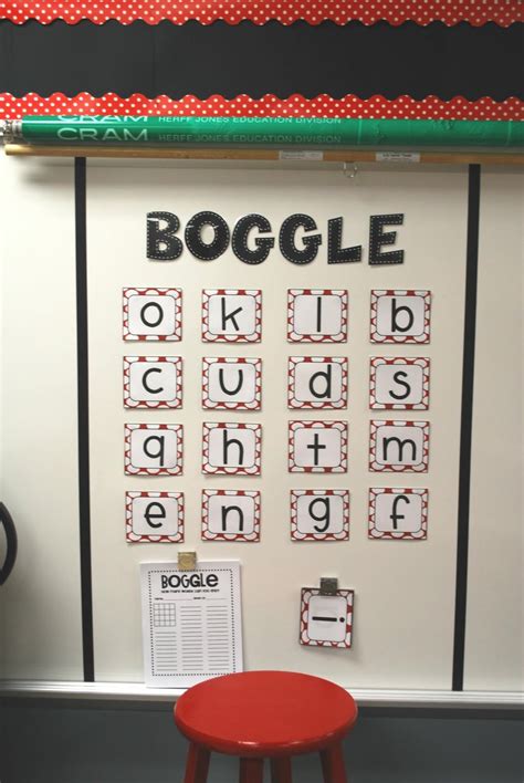 Classroom Boggle- for kids who finish early! Also a great center ...