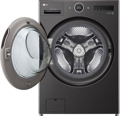 LG 5.0 Cu. Ft. Black Steel Washer Dryer Combo | Spencer's TV & Appliance | Phoenix, AZ