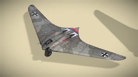 Horten Ho 229 - Buy Royalty Free 3D model by NETRUNNER_pl [ed2e97b] - Sketchfab Store