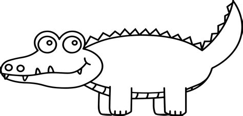 Alligator clipart black and white, Alligator black and white Transparent FREE for download on ...