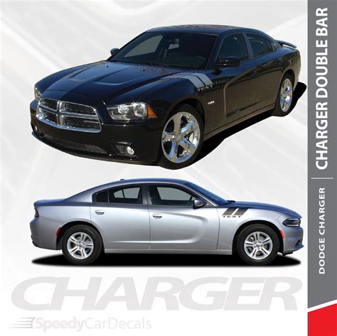 Dodge Charger Fender Decals DOUBLE BAR 2011-2014 2015-2024