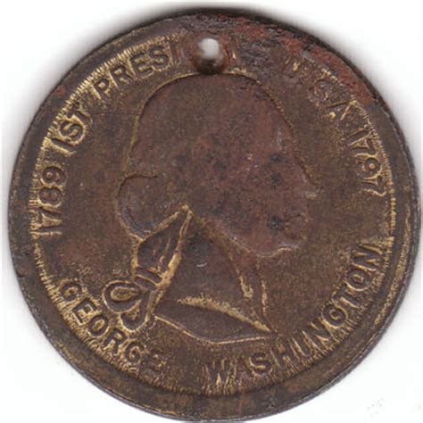 George Washington 1st President Coin Token 1789-1797 -- Antique Price Guide Details Page