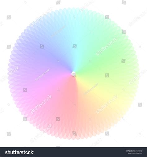 Rainbow Color Wheel Colorful Illustration Guide Stock Vector (Royalty ...