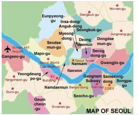 Map of Seoul Neighborhoods