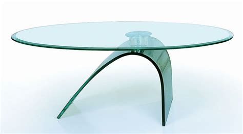 Glass Coffee Table with Curved Glass Base Boise Idaho BHBHC21