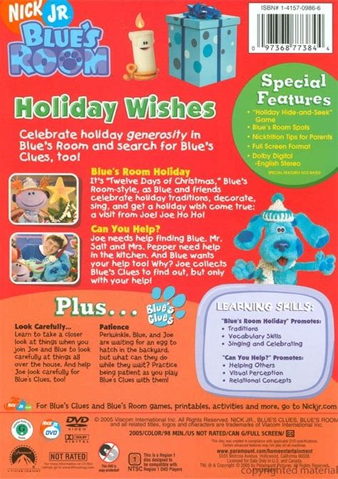 Blue's Clues: Blue's Room - Holiday Wishes (DVD 2005) | DVD Empire