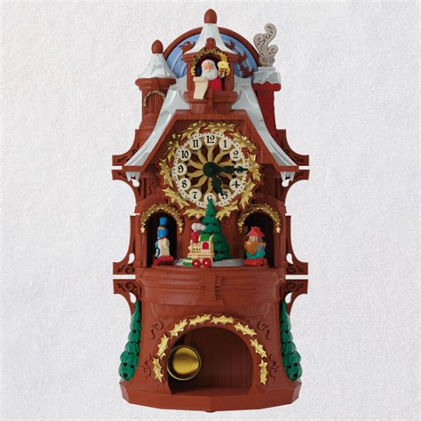 Santa's Musical Christmas Clock With Motion and Light - Keepsake Ornaments - Hallmark ...