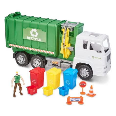 WolVolk Car Carrier Toy Truck with Trailer, Light and Sound Effects ...