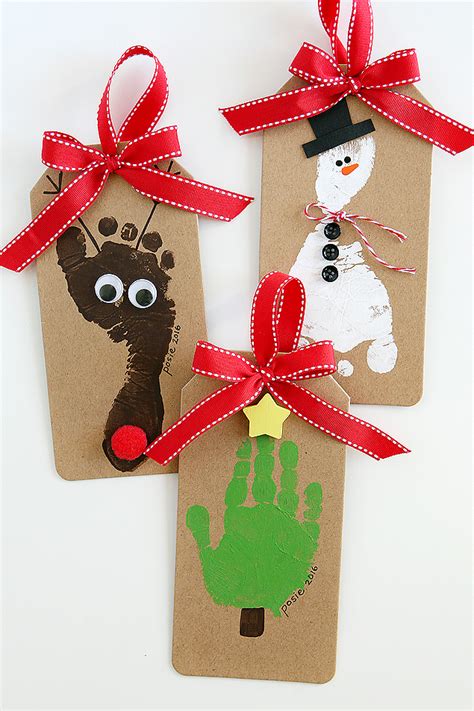 Handprint Christmas Ornaments - Cute Girls Hairstyles