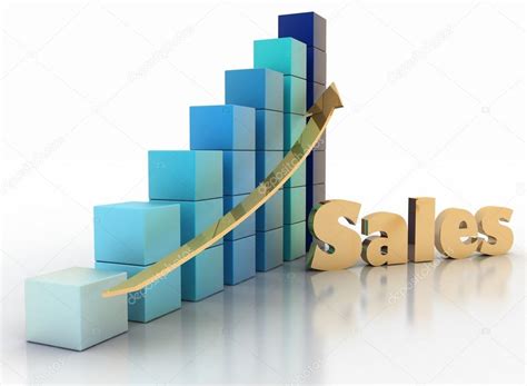 Sales growth chart. — Stock Photo © 3DDock #52045365