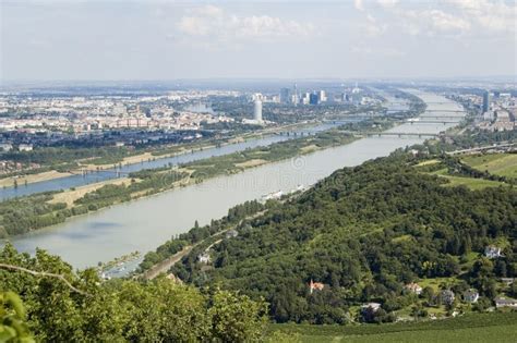 Vienna Danube View stock photo. Image of water, cityscape - 5984692