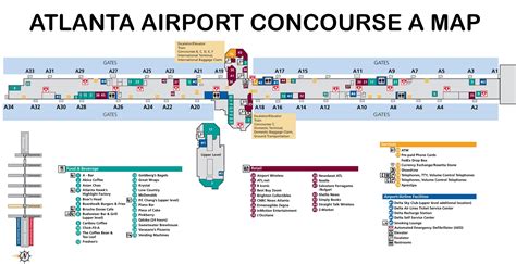 Atlanta Airport Map - Guide to ATL Terminals & Concourses