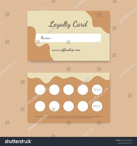 Minimalist Loyalty Card Design Gift Card Stock Vector (Royalty Free) 2173294053 | Shutterstock