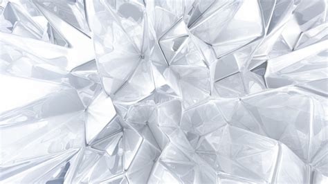 Premium Photo | White crystal background with triangles. 3d rendering.