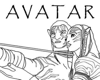 Avatar coloring pages