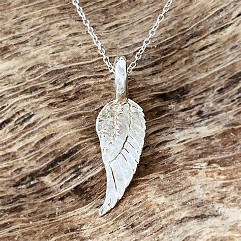 sterling silver wing pendant - heather reilly, metalsmith