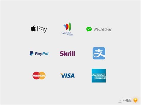 Payment Logos :: FREE Sketch File | Ejderhalar