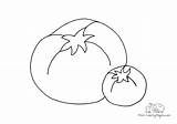 Coloring Page 2 tomatoes  Free Pages sketch template