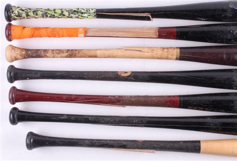 Lot of (7) Assorted Game-Used Baseball Bats | Pristine Auction