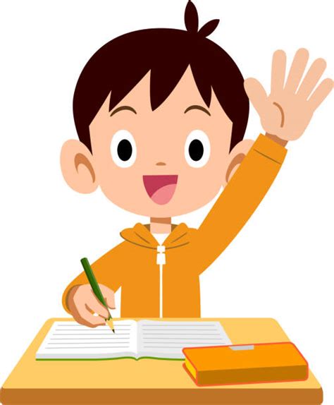 Raise Hand Template School Clipart