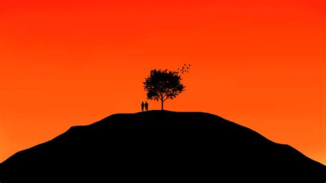 Online crop | silhouette photography of people under the tree HD ...