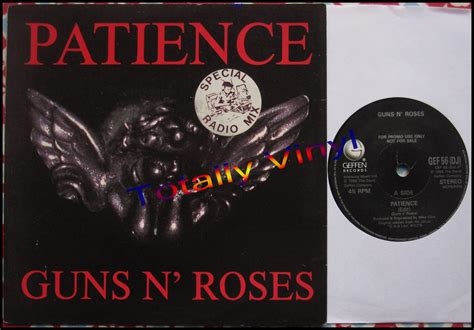 Totally Vinyl Records || Guns N Roses - Patience (edit-special radio mix)/Patience (LP) 7 Inch ...