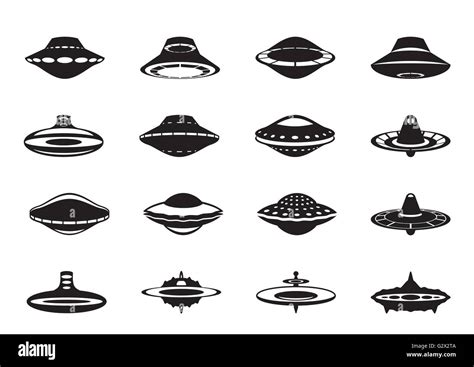 Different flying saucers - vector illustration Stock Vector Image & Art - Alamy