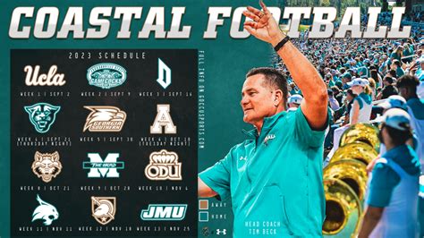 Sun Belt Conference, CCU football announce 2023 football schedule | WBTW