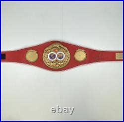 Autographed/Signed MIKE TYSON IBF Boxing Replica Championship Belt ...