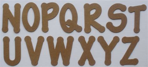 2" CHUNKY FONT - Customized Alphabet Letters Chipboard Die Cuts - 26 Pc | eBay