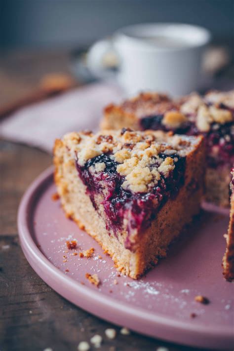 Blackberry Crumble Cake recipe | vegan Klara`s Life | Rezept in 2022 ...