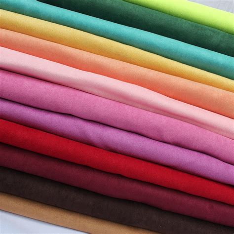 Solid color Suede fabric satin backing For Clothing Garment Soft Poly ...