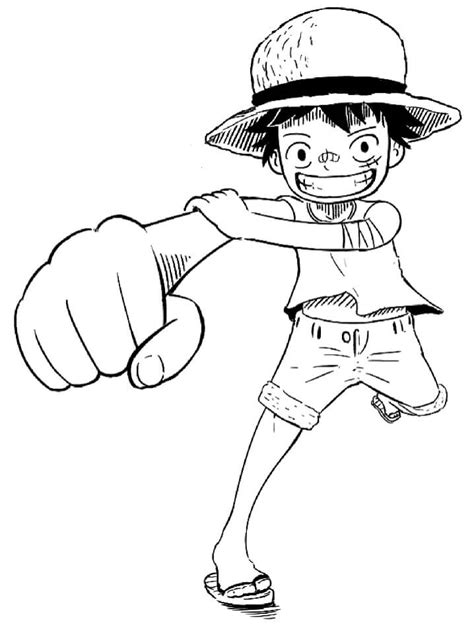 Pukulan Chibi Luffy